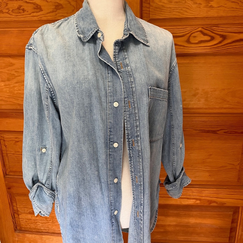 Citizens Of Humanity Light Blue Denim Shirt-